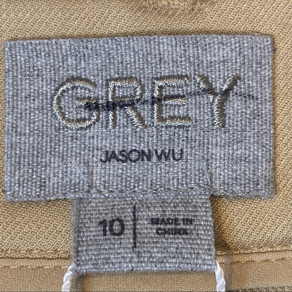 Grey By Jason Wu Belted Twill Khaki Women's Pants - Picture 11 of 13